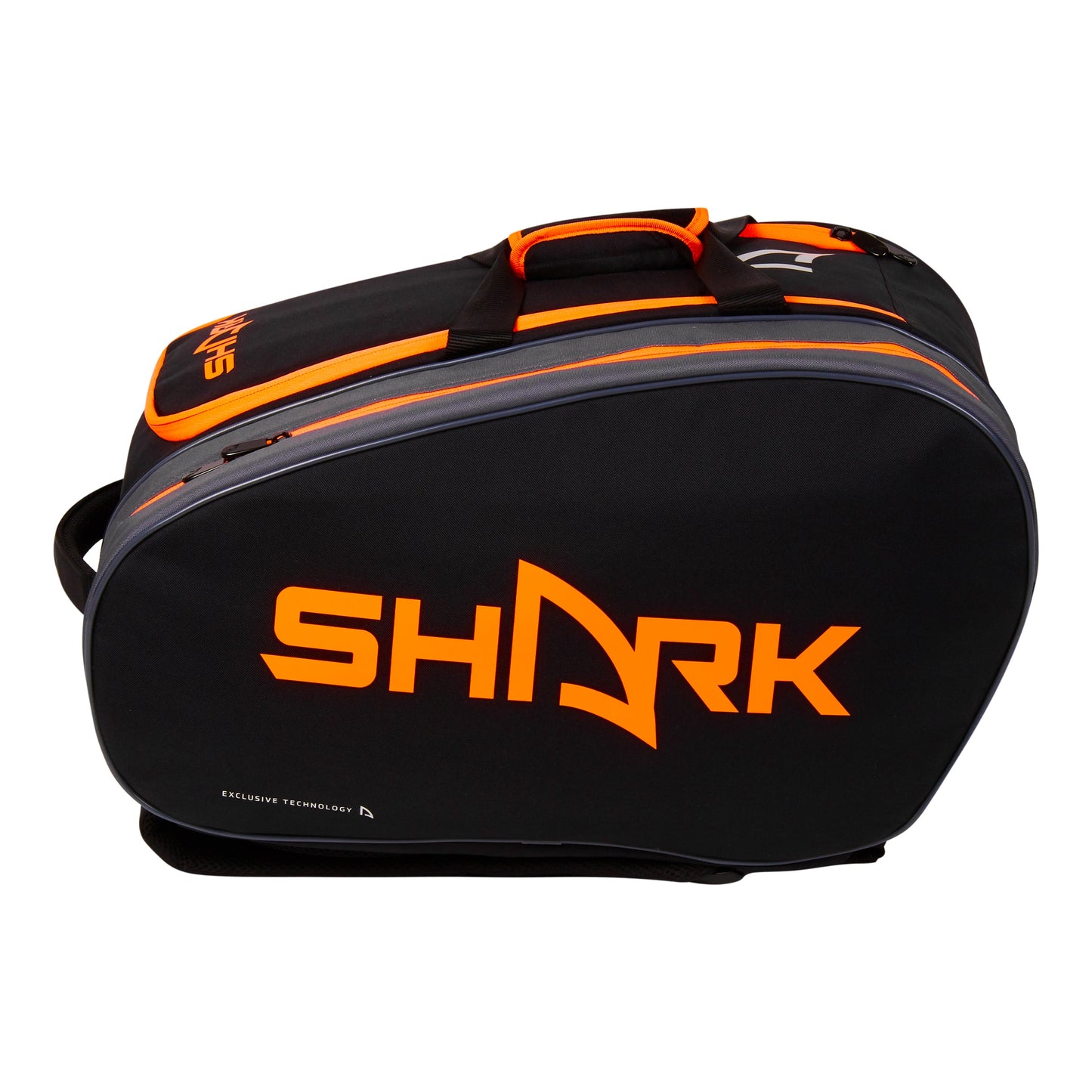 Raquetero Shark Beach Tennis negro y naranja